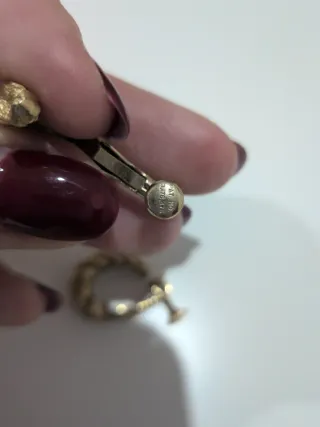Pendientes vintage dorados trenzados
