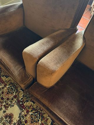 2 Sillones Marrones Terciopelo
