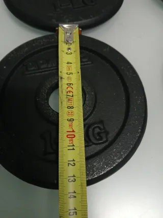 Discos de pesa 1 kg y 1.25 kg