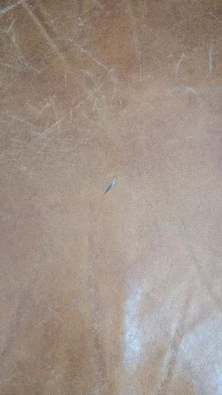 Sofá de cuero marrón