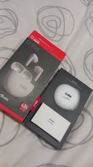 Auriculares inalámbricos Bluetooth SBS Twin Pure D