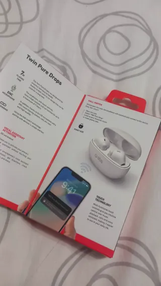 Auriculares inalámbricos Bluetooth SBS Twin Pure D