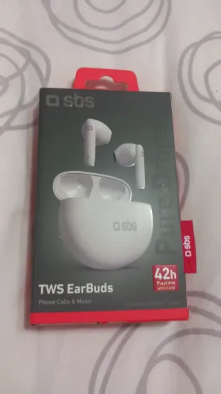 Auriculares inalámbricos Bluetooth SBS Twin Pure D