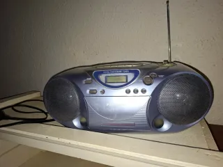 Radio CD Panasonic azul/gris