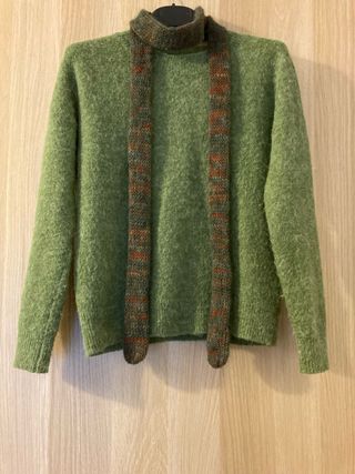 Sciarpa sottile misto mohair e seta