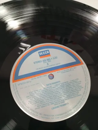 Vinilo Tutto Pavarotti Decca
