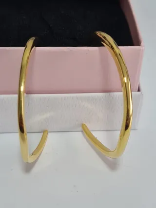 Pendientes Pandora Aro Baño Oro