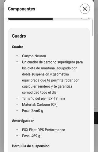 Bici MTB Canyon Neuron CF8