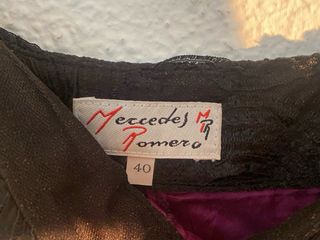 Vestido fiesta palabra de honor negro talla 40