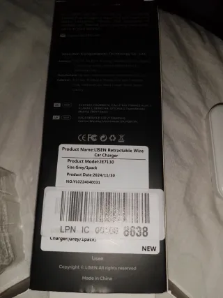 Cargador Coche LISEN 12V PD 30W