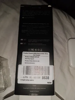 Cargador Coche LISEN 12V PD 30W