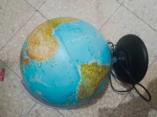 Lámpara globo terráqueo/ bola del mundo con luz