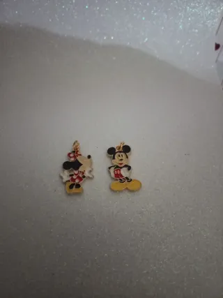 Colgantes Minnie y Mickey Mouse. Metal
