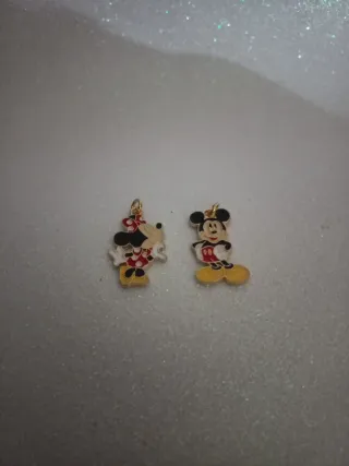 Colgantes Minnie y Mickey Mouse. Metal