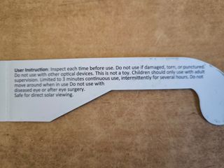 Gafas Eclipse Solar - Certificación ISO y CE Nueva