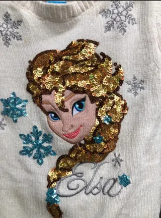 Jersey Frozen Niña Elsa Lentejuelas