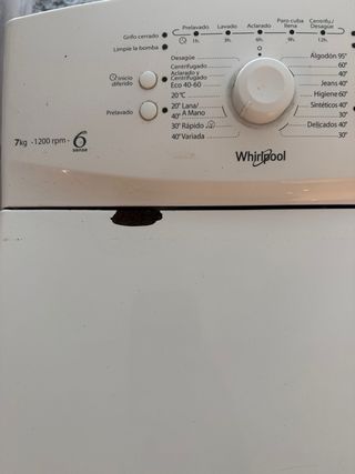 Lavadora Whirlpool 7kg 1200 rpm