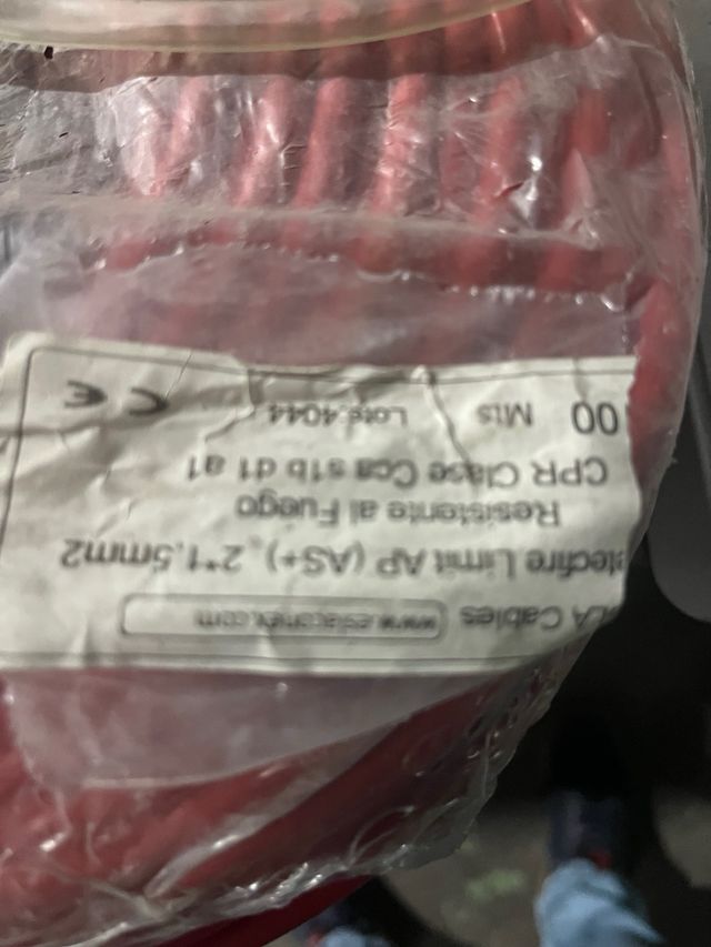 Cable para alarma de incendio