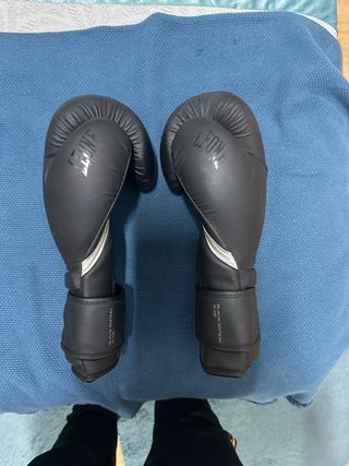 Guantes Boxeo Leone 14oz Negro
