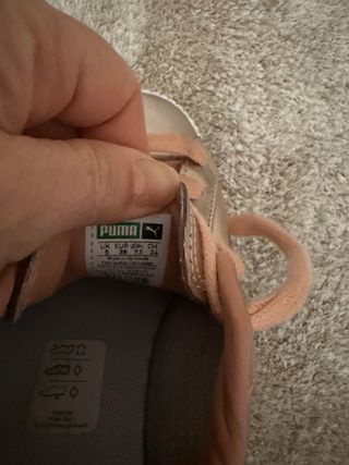 Zapatillas Puma Basket Doradas Rosadas