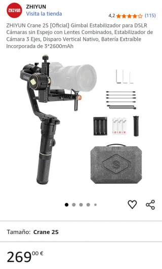 Stabilizzatore ZHIYUN Crane 2S Gimbal per fotocamere DSLR