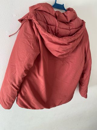 Casaco acolchoado rosa/vermelho