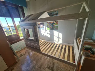 Cama Cabaña Infantil Madera