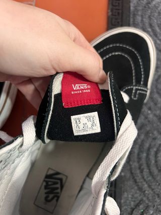 Zapatillas Vans Sk8-Hi Beige y Negro