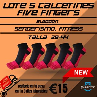 5 PARES CALCETINES FIVE FINGERS 39/40/41/42/43/44
