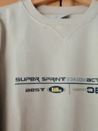 Sudadera unisex beige