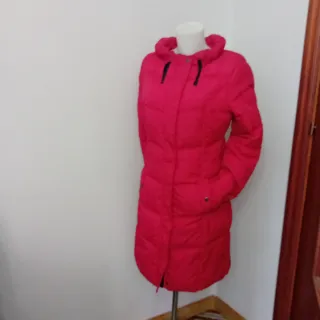Giacca lunga trapuntata rossa taglia S