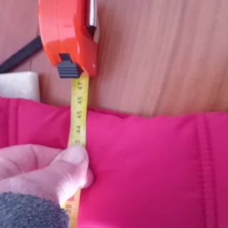 Giacca lunga trapuntata rossa taglia S