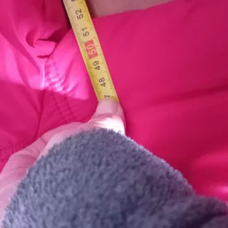 Giacca lunga trapuntata rossa taglia S