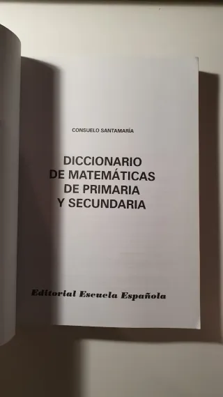 DICCIONARIO MATEMATICAS PRIM. Y SEC.