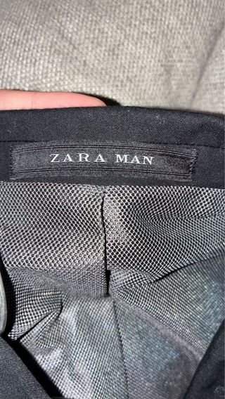 Americana Zara Man Negra Talla S