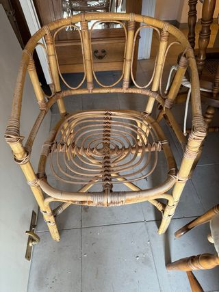 Butaca de caña natural