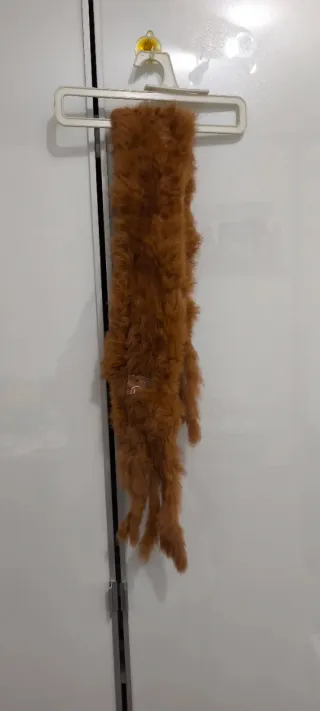 Bufanda piel conejo mujer nueva etiqueta