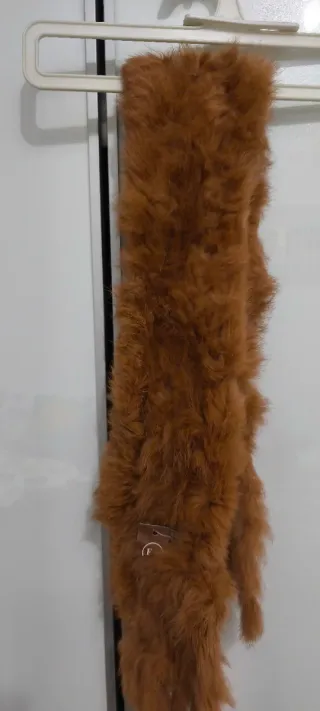 Bufanda piel conejo mujer nueva etiqueta