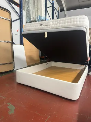 135x190 CANAPE RETAPIZADO POLIPIEL y COLCHÓN