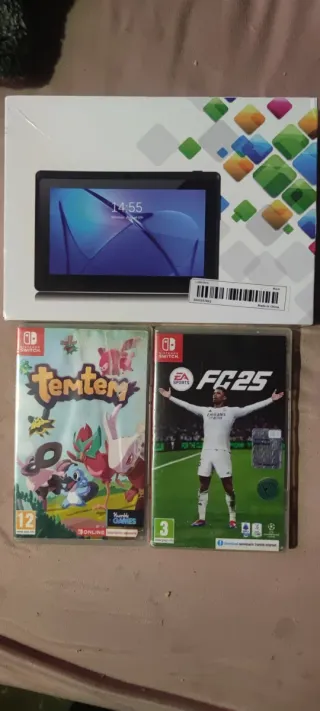 Tablet y dos juegos Nintendo switch 50€ todo