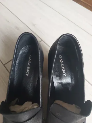 Scarpe Made in Italy tacco largo nere