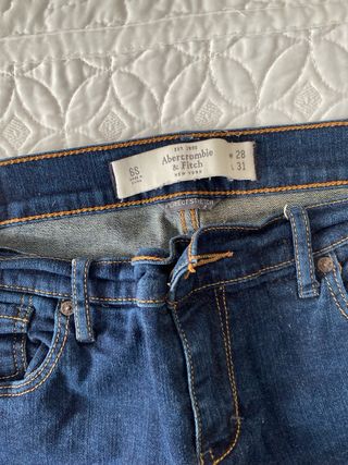 Calças de ganga azuis