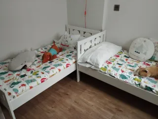 Cama infantil KRITTER blanca.