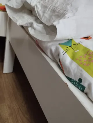 Cama infantil KRITTER blanca.