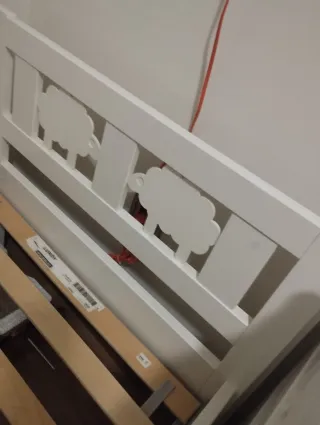 Cama infantil KRITTER blanca.