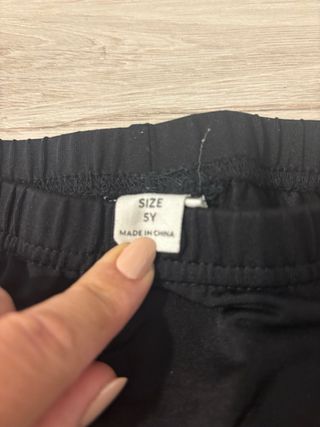 Leggings neri Shein bambina 5 anni