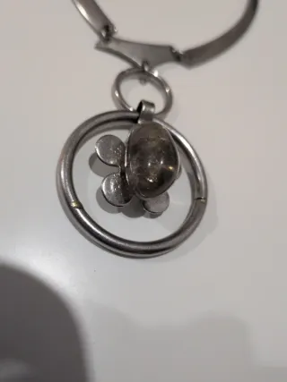 Collar y Anillo Plateado