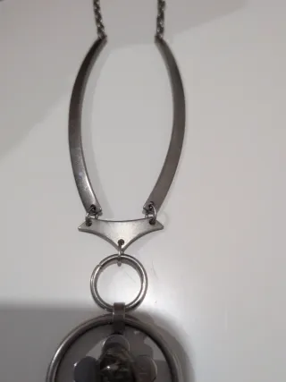 Collar y Anillo Plateado