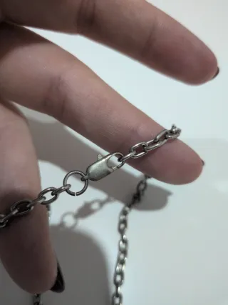 Collar y Anillo Plateado