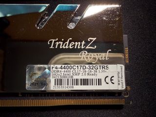 G.Skill Trident Z Royal DDR4 4400MHz 32GB CL17